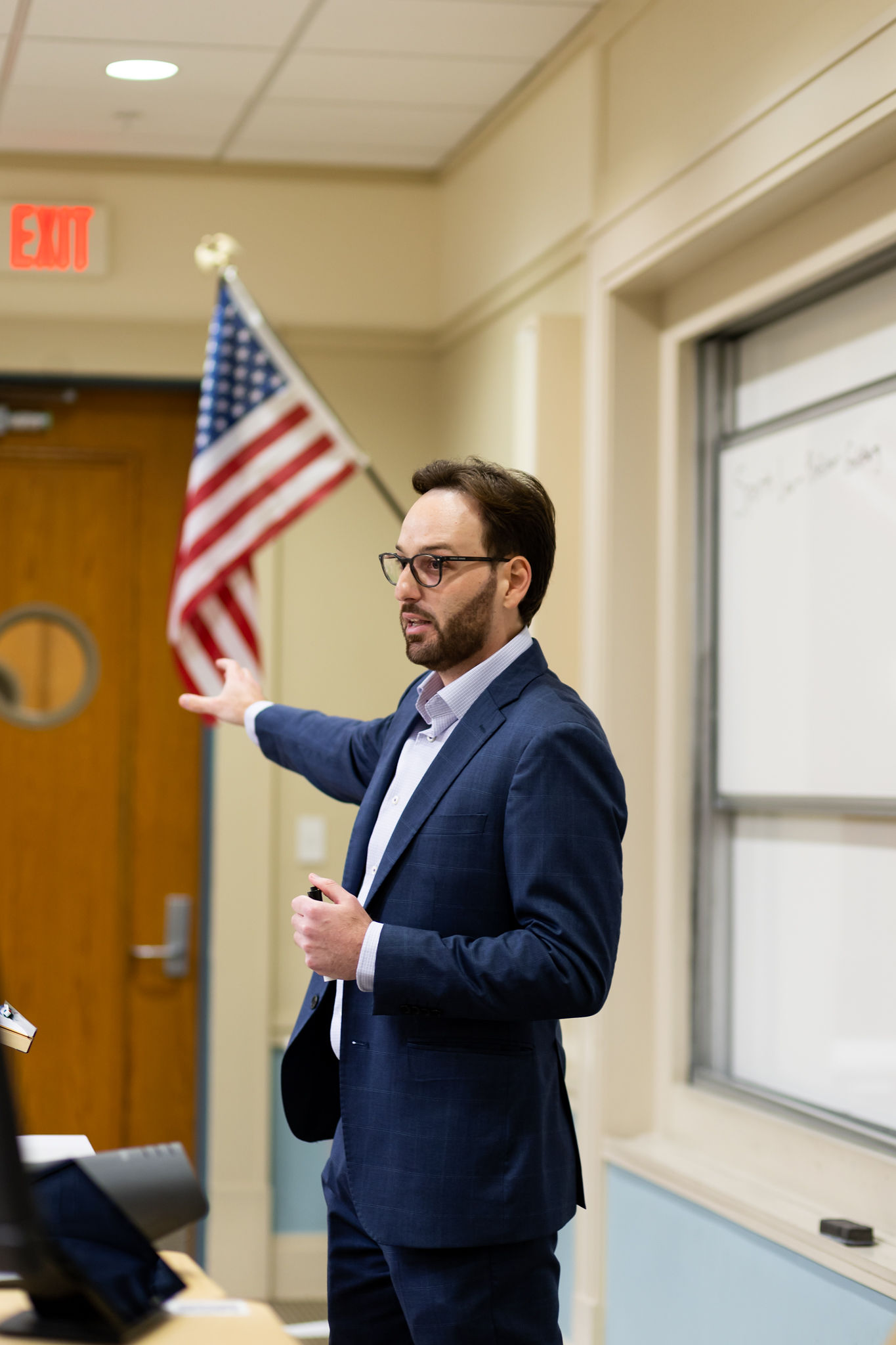Joshua Goldberg teaching Sports Law at Florida International University